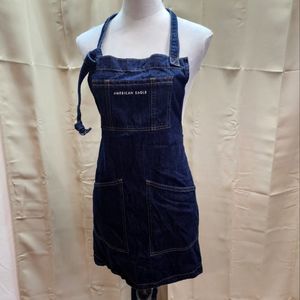 LAST CHANCE American Eagle Outfitters Dark Wash Denim Tie Back Apron